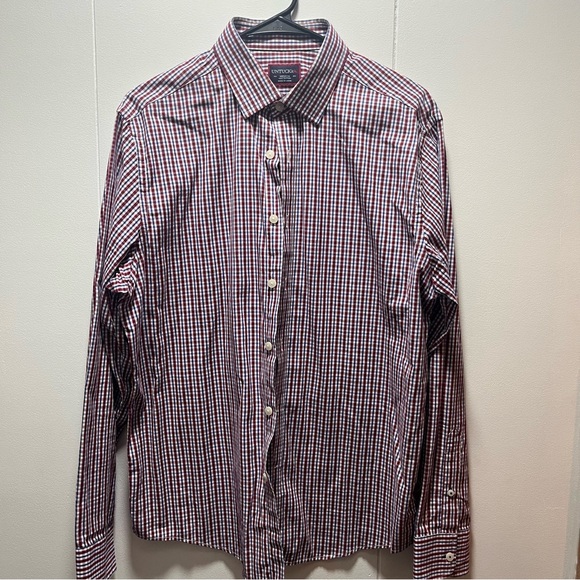 UNTUCKit Other - Untuckit Shirt Blue Red White Gingham Check Men's Size Medium Long Sleeve